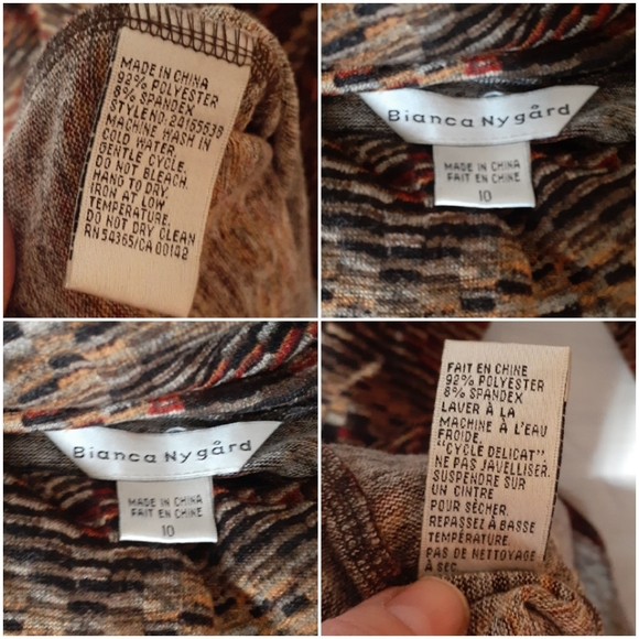 Bianca Nygard Zigzag Fantastic Earthtone Size 10 - Picture 12 of 14